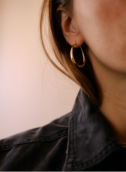 teardrop hoop earrings