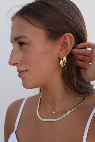 coco chunky hoop earrings