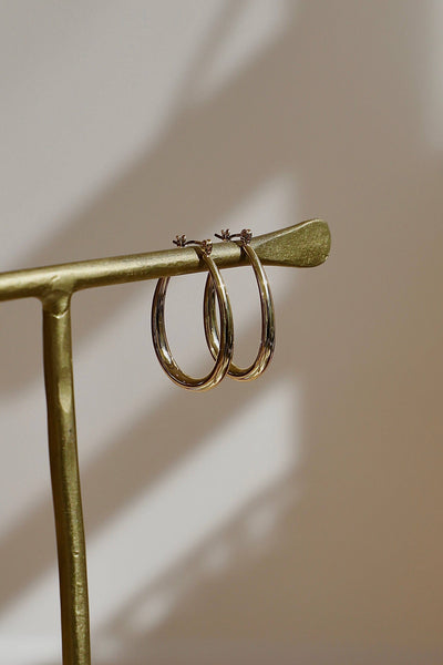 teardrop hoop earrings