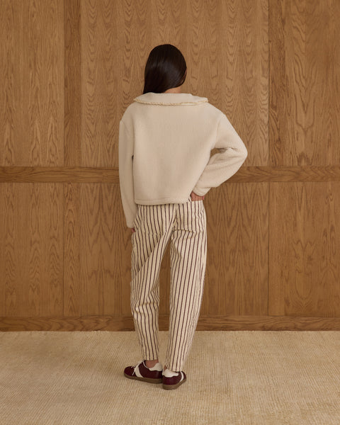 teen shearling collared coat