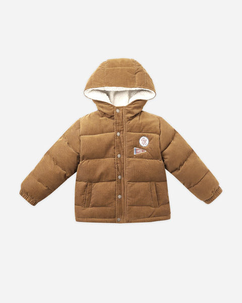 cord puffer jacket