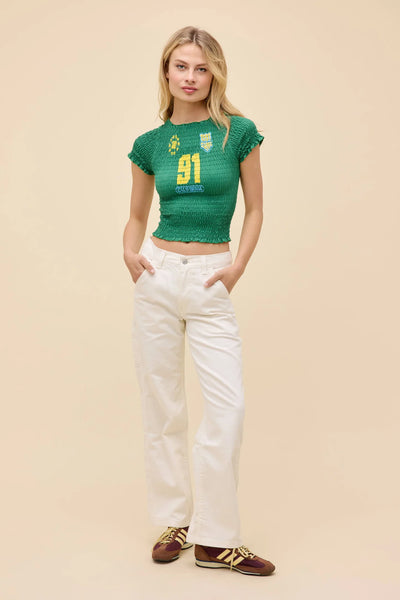 1991 champs smocked tee