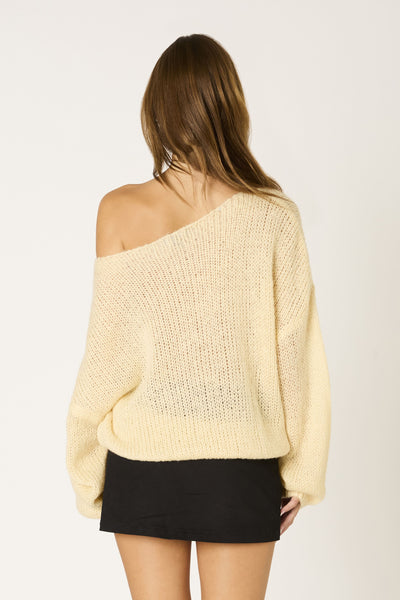 slouchy knit sweater