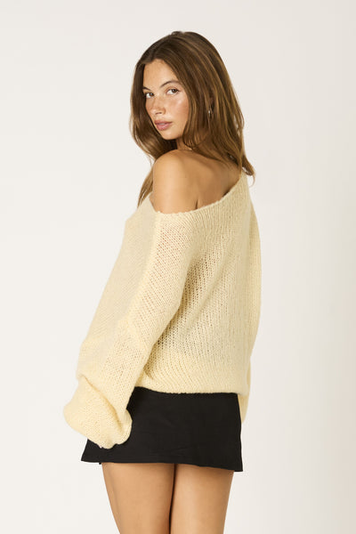 slouchy knit sweater