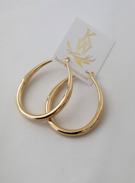 teardrop hoop earrings