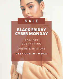 Cyber Monday 20% off everything online and in-store!