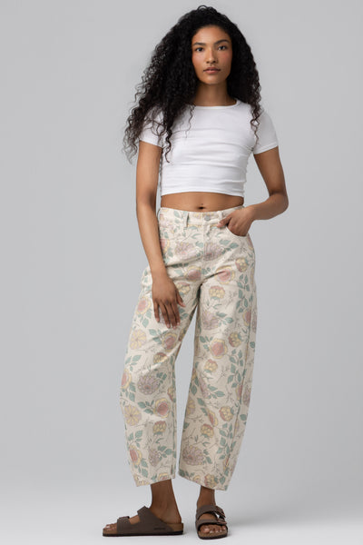 flower crown jeans
