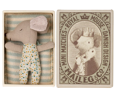 sleepy wakey baby mouse - blue