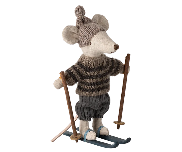 winter mouse with ski set, big brother