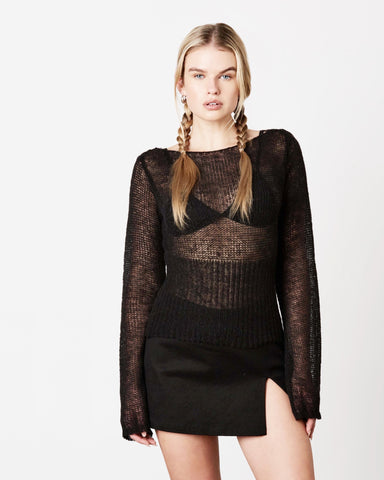 sheer sweater