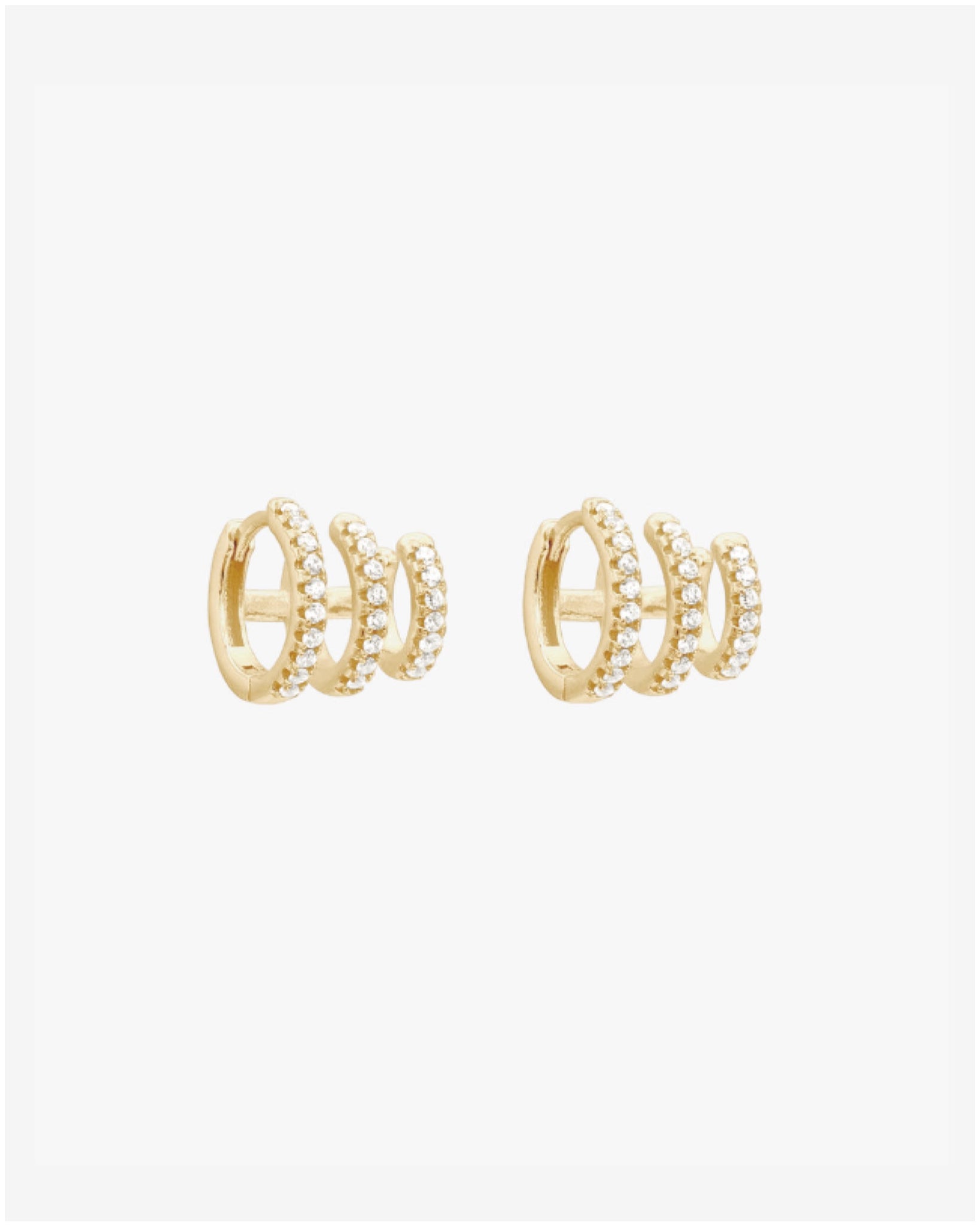 katerina triple pave hoop