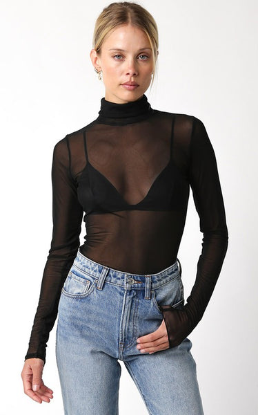 ivy mesh longsleeve top