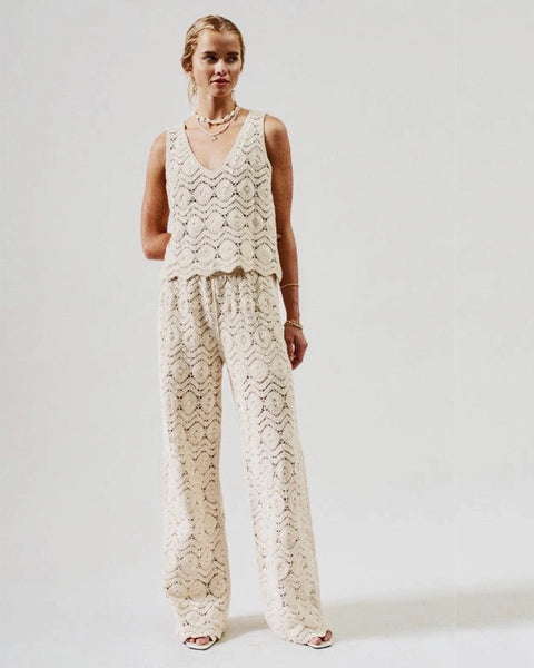 sunset crochet pants