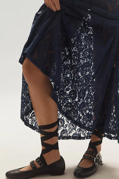 lace sheer skirt