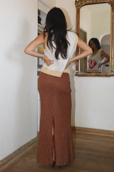 lace maxi skirt