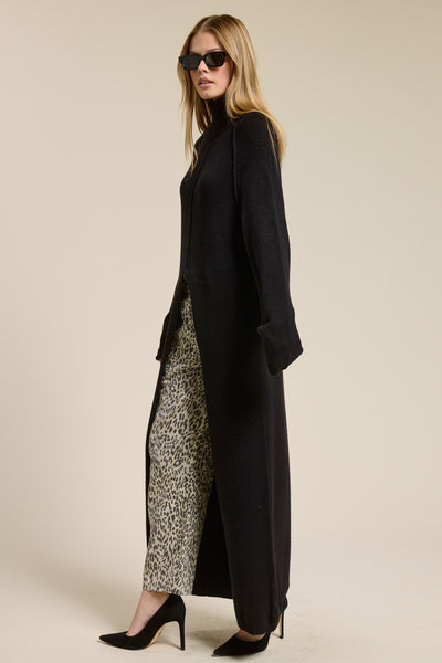 turtle neck tunic with slit