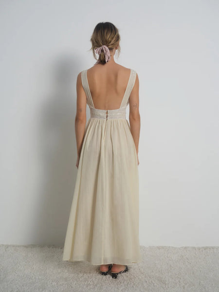 lisa maxi slip dress
