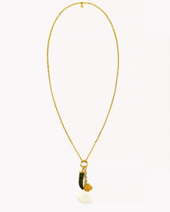 horn charm necklace