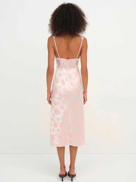 audrey jacquard slip dress