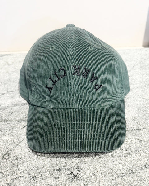 upside down park city cord hat