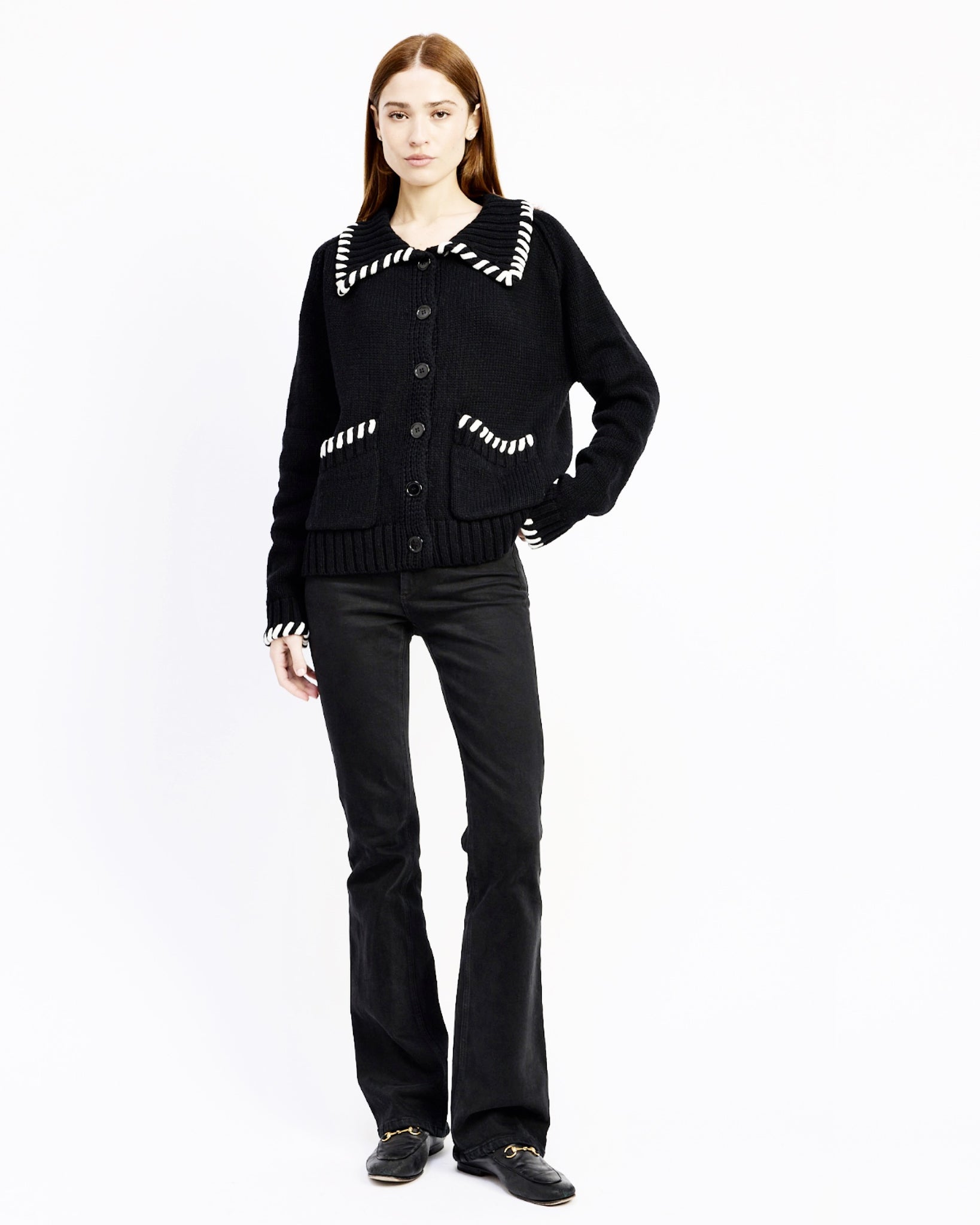 piper whipstitch cardigan