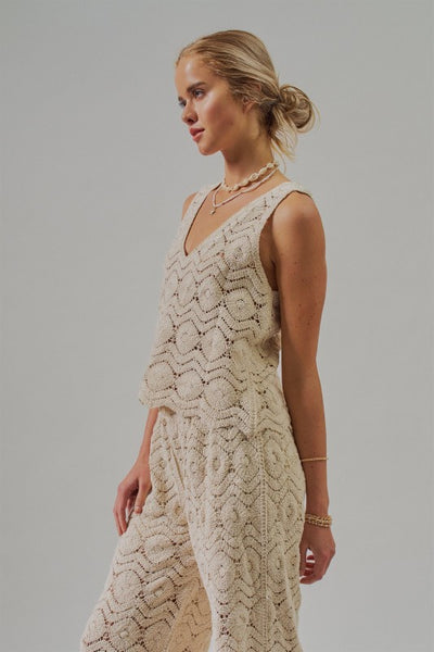 sunset crochet top