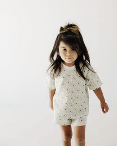 floral shorts set