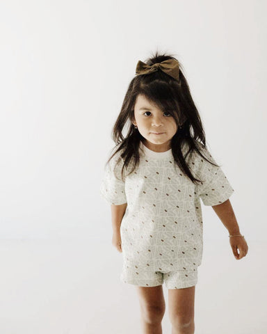 floral shorts set