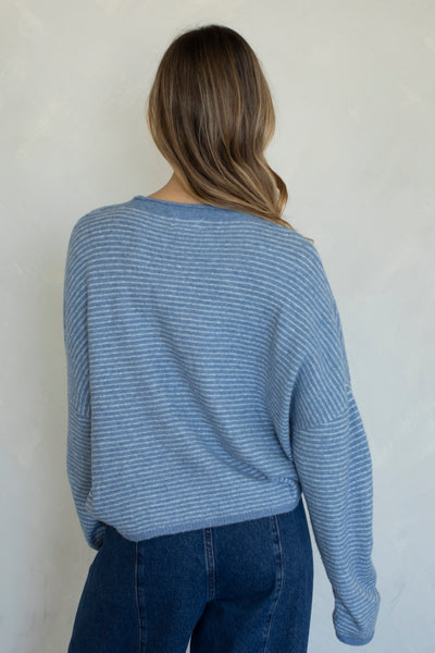 pinstriped piper cardigan