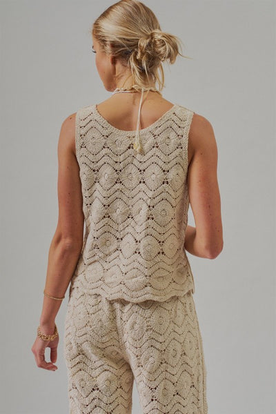 sunset crochet top