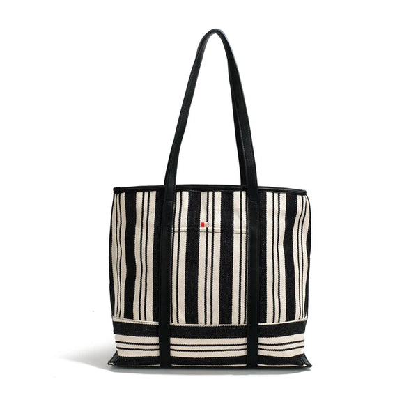 striped shay tote