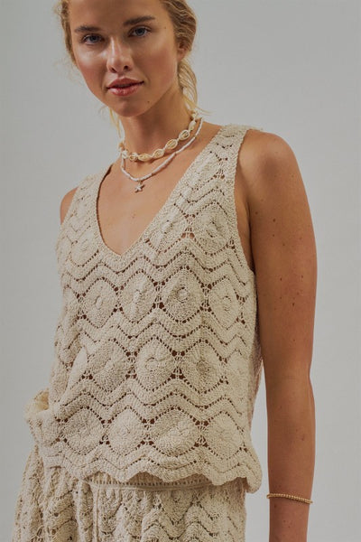 sunset crochet top