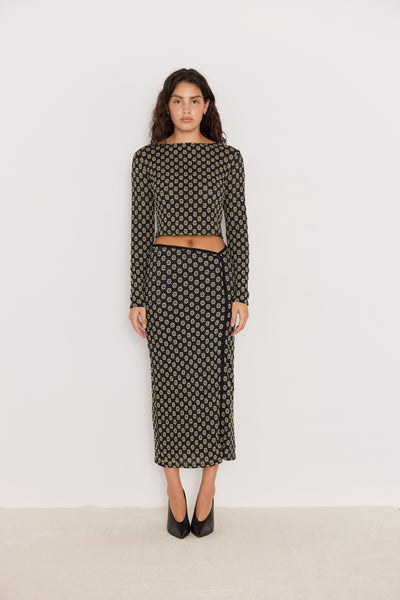 luca stretch lace skirt