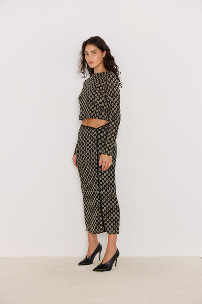 luca stretch lace skirt