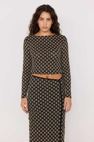luca stretch lace skirt