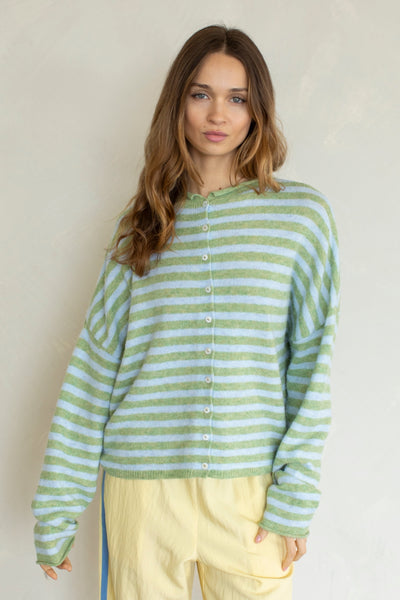 striped piper cardigan