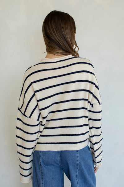 cabana striped piper cardigan