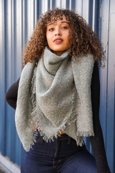 mohair blanket scarf