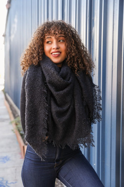 mohair blanket scarf