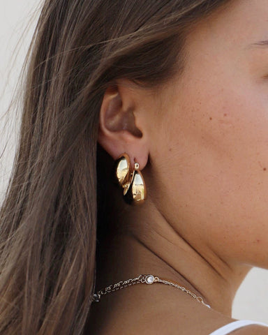 coco chunky hoop earrings
