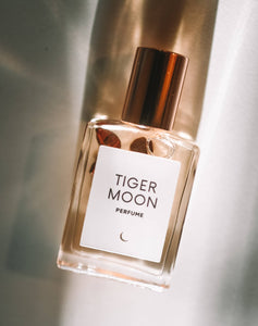 Tiger Moon Perfume Oil: 15ml Roller + Gems