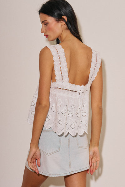 eyelet swing cami
