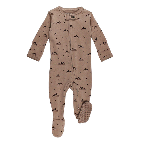 organic zip footie