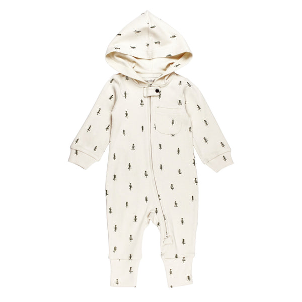 organic zipper romper