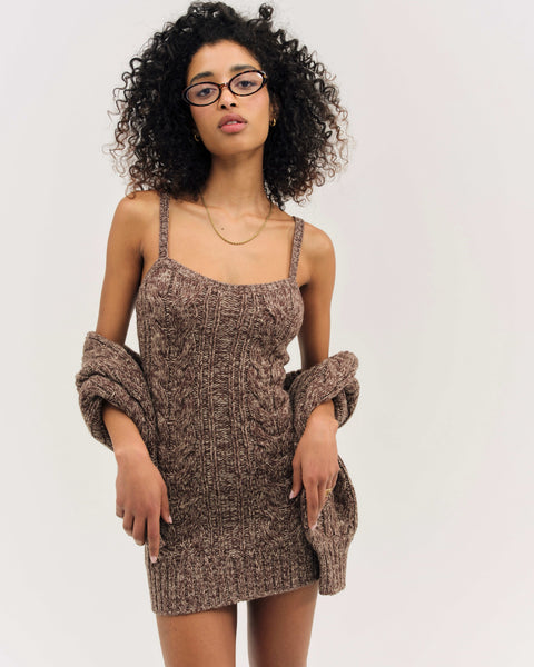 nathalie knit mini dress