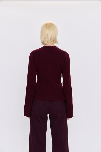 aeron v-neck cardigan sweater