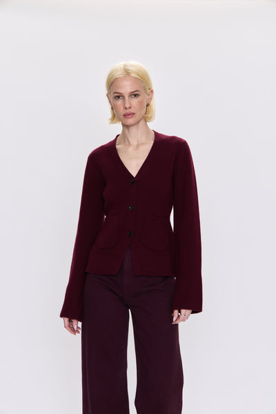 aeron v-neck cardigan sweater