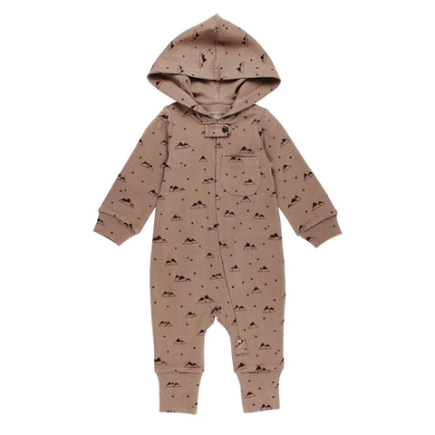 organic zipper romper