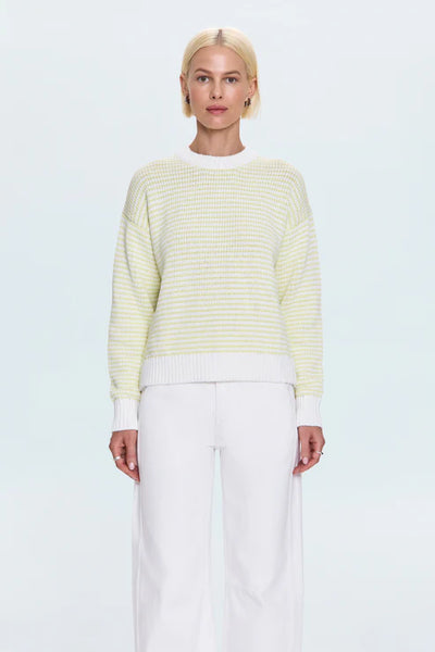 aura relaxed crew neck sweater