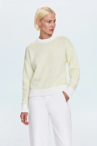 aura relaxed crew neck sweater